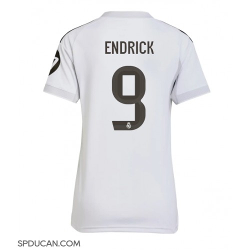 Zenski Nogometni Dres Real Madrid Endrick #9 Domaci 2025-26 Kratak Rukav